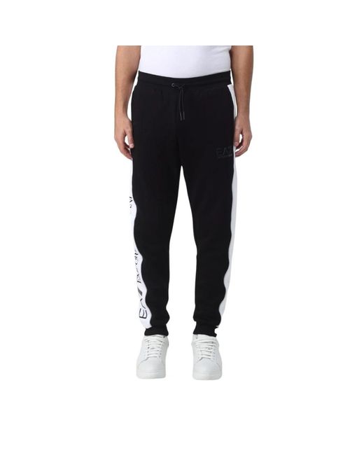 EA7 Black Sweatpants for men