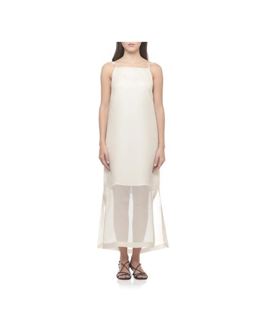 Peserico White Midi Dresses