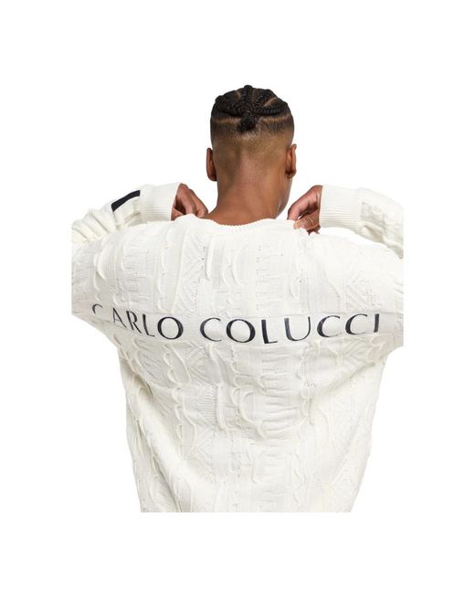 carlo colucci White Sweatshirts for men