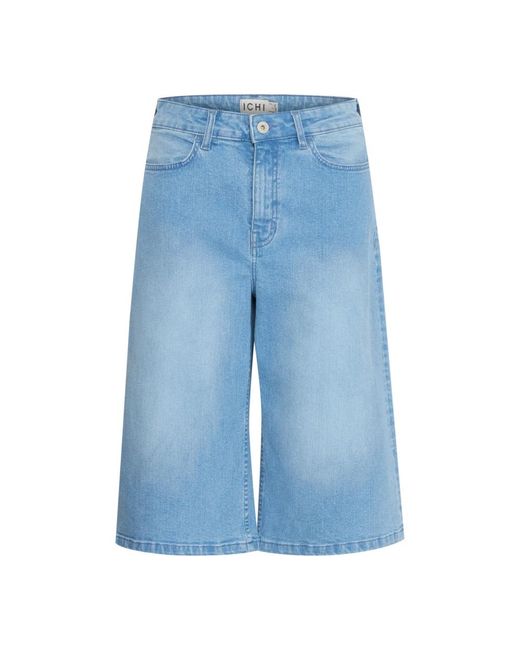 Denim Shorts Ichi de color Blue