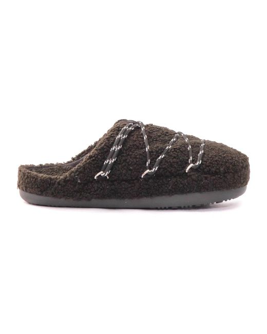 Moon Boot Brown Teddy Slipper