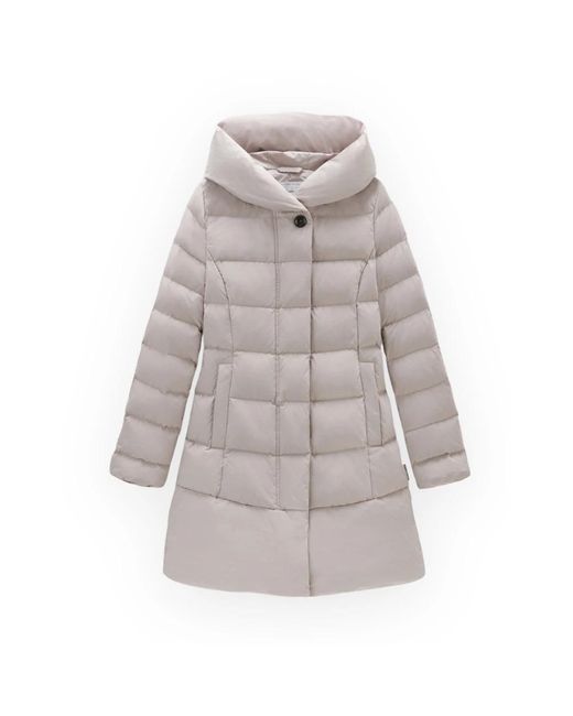 Woolrich Gray Down Jackets