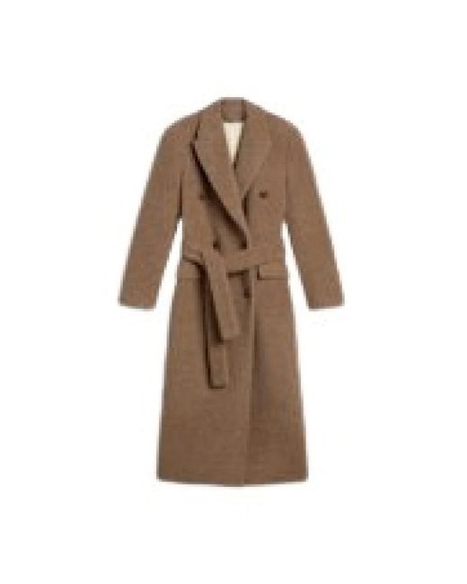 Golden Goose Deluxe Brand Brown Belted Coats