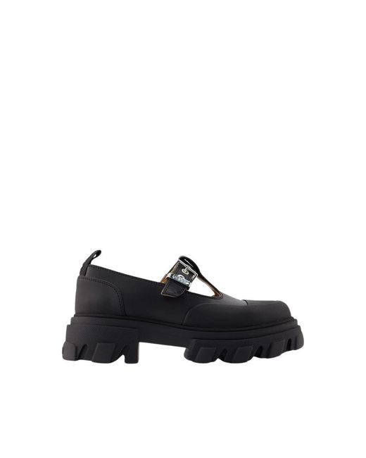 Loafers Ganni de color Black