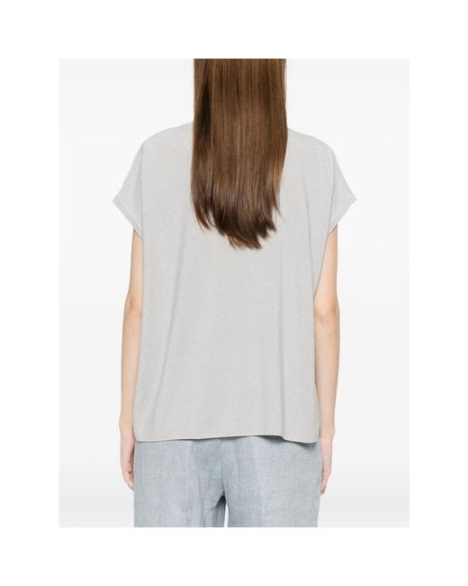 Fabiana Filippi White V-Neck Knitwear
