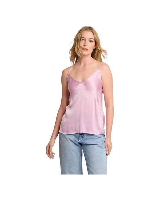 Kocca Red Sleeveless Tops