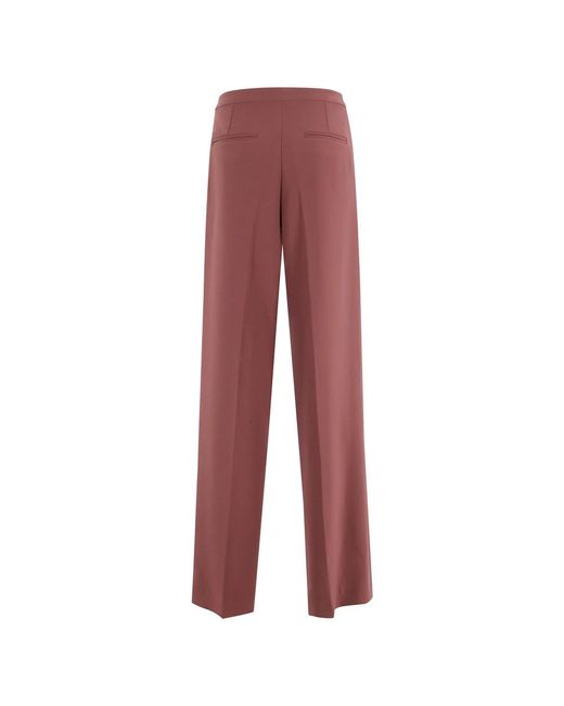 Isabelle Blanche Red Wide Trousers