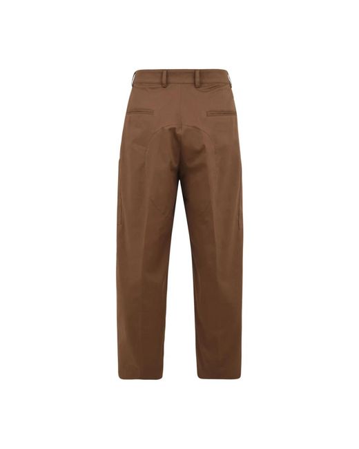 Trousers > straight trousers Daniele Alessandrini pour homme en coloris Brown