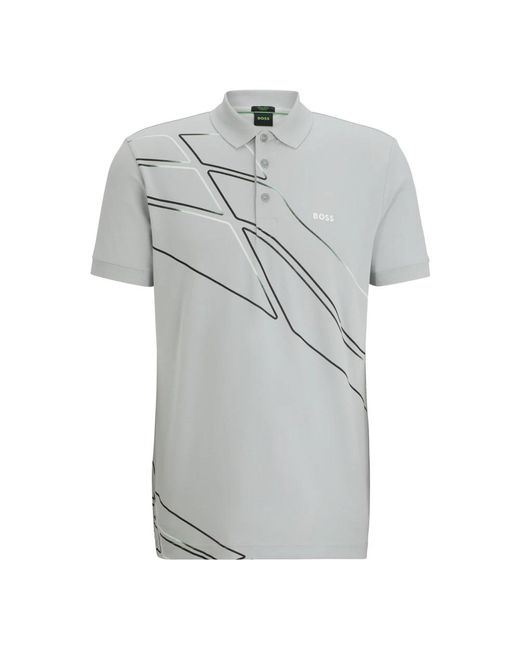 Boss Klassisches polo shirt im paddy-stil in Gray für Herren