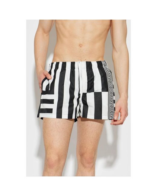 Beachwear Versace de hombre de color Black
