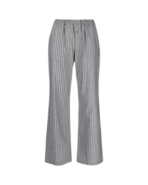 Pantaloni a righe in cotone di Paloma Wool in Gray