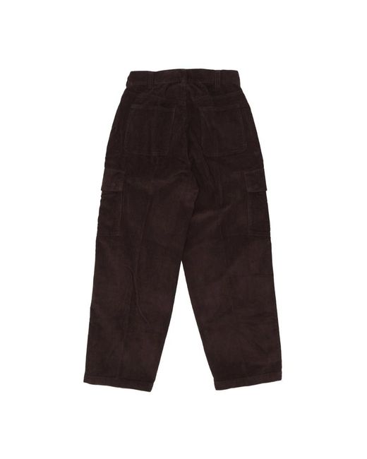 Obey Black Wide Trousers for men