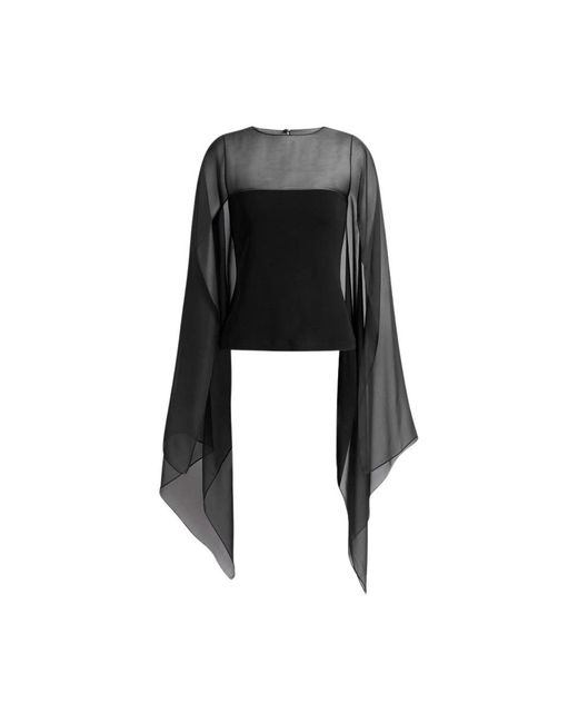 Alberta Ferretti Black Blouses