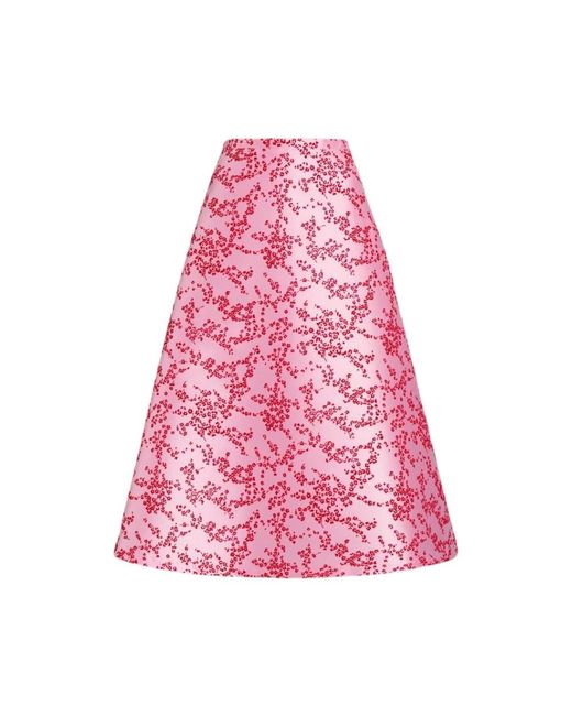 Alberta Ferretti Pink Midi Skirts
