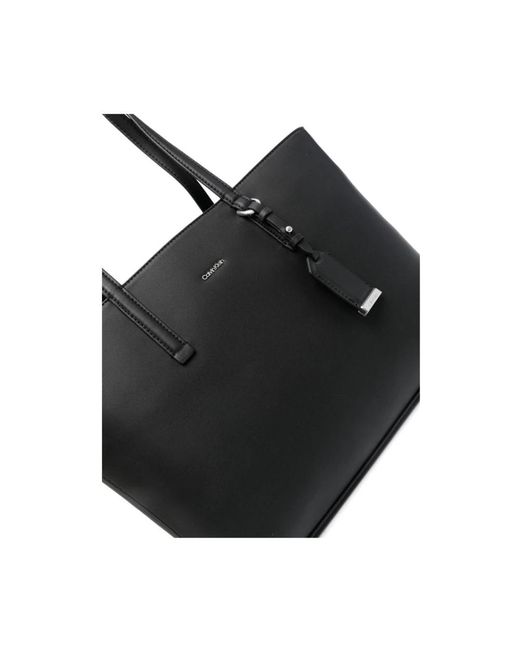 Calvin Klein Black Handtasche mit Logo-Schriftzug