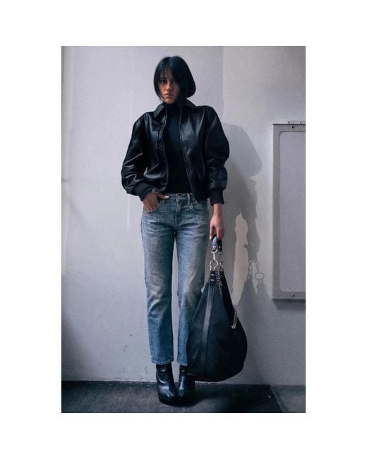 R13 Blue Straight Fit Jeans