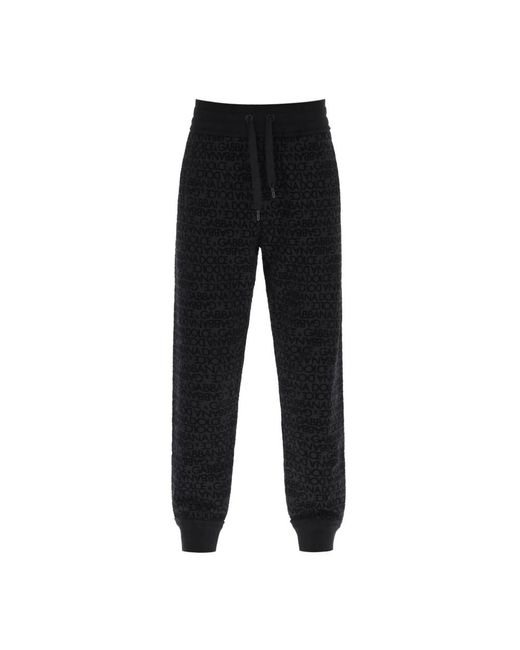Trousers > sweatpants Dolce & Gabbana pour homme en coloris Black