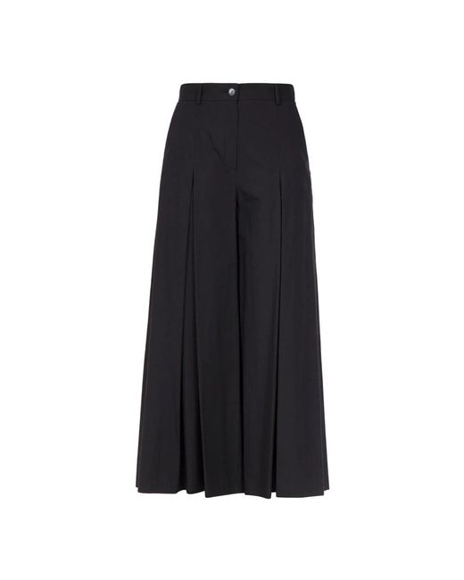 Ottod'Ame Black Wide Trousers