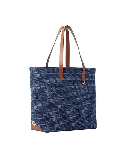 Fendi Tote Bags in het Blue voor heren