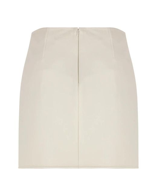 Tod's White Leather Skirts
