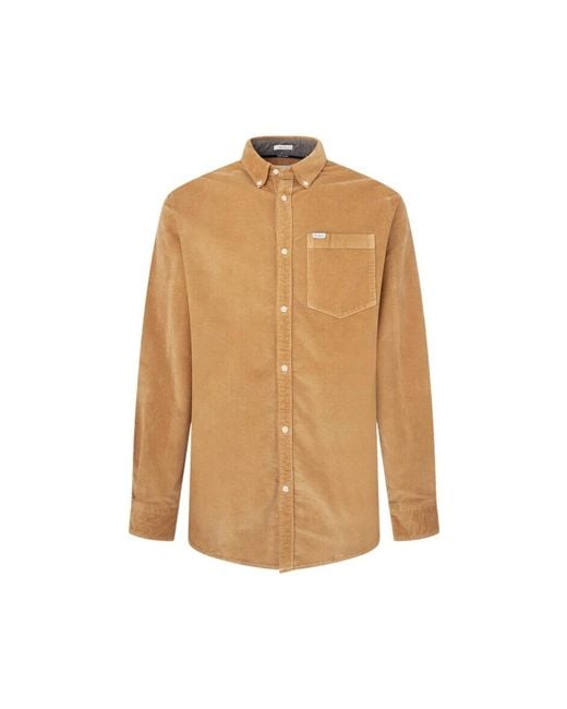 Pepe Jeans Brown Casual Shirts for men