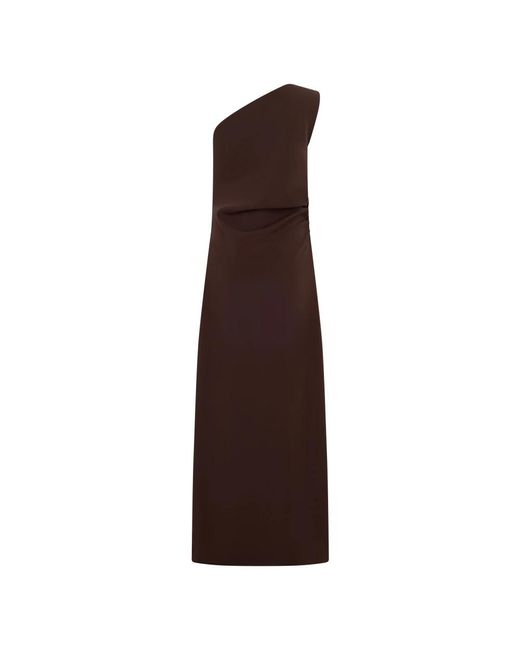 P.A.R.O.S.H. Brown Midi Dresses