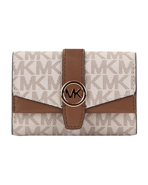 Michael Kors Accessoires ,Leer Portemonnee in het Natural