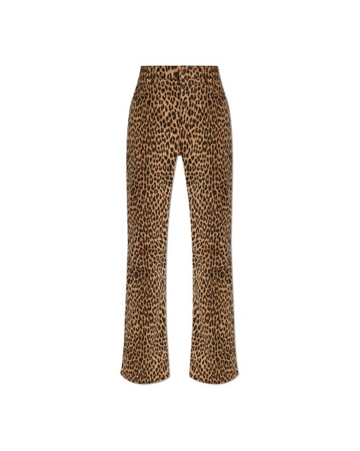 Straight Trousers Zadig & Voltaire de color Brown