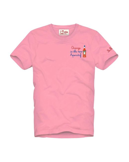 Mc2 Saint Barth Pink T-Shirts for men