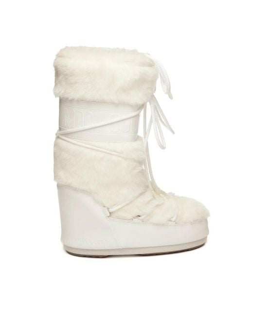 Moon Boot White Winter Boots