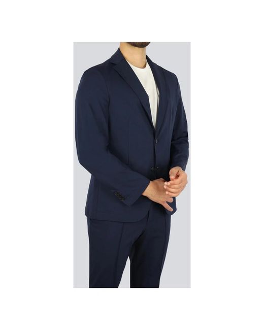 Boss Blue Single Breasted Suits for men
