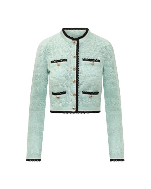 Cardigans Self-Portrait de color Green