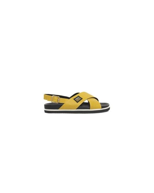 Cerruti 1881 Yellow Flat Sandals