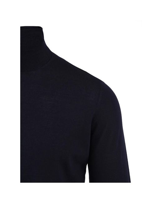 Drumohr Truien & Vesten ,Blauw ,Blauwe Coltrui Voor in het Blue voor heren