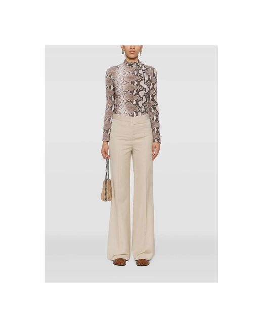 Stella McCartney Natural Wide Trousers