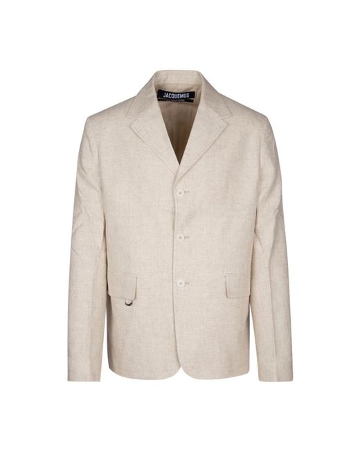 Jacquemus Giacca in het Natural voor heren