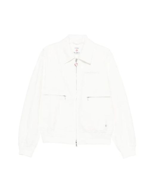 Casablanca Zip-Up Jacket in het White voor heren
