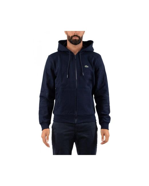 Lacoste Blue Zip-Throughs for men
