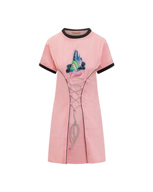 Cormio Pink Short Dresses