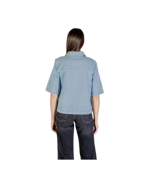 Denim Shirts ONLY de color Blue