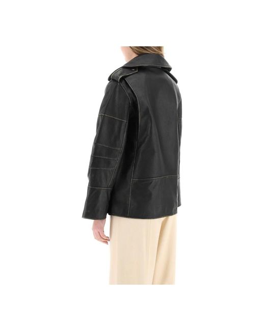 Jackets > leather jackets By Malene Birger en coloris Black