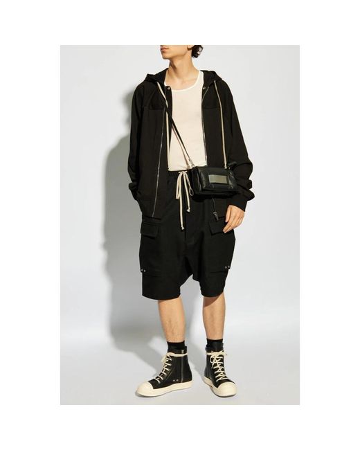 Rick Owens Black Zip-Throughs for men