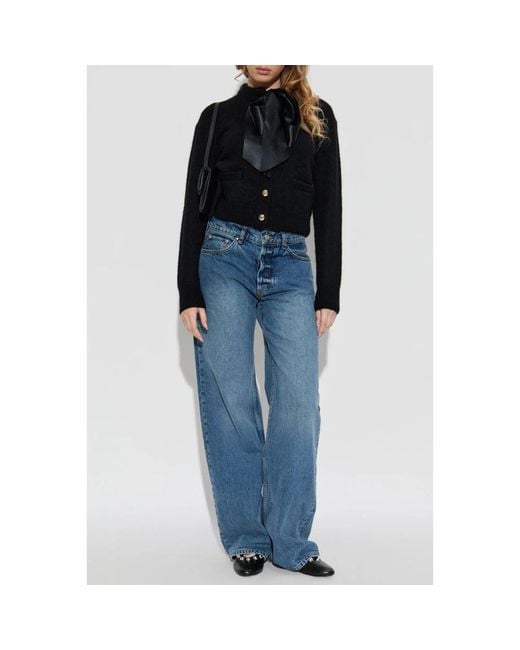 Anine Bing Jeans Met Rechte Pijpen in het Blue