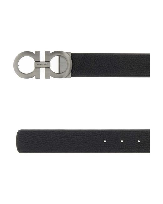 Ferragamo Double Adjus Belt in het Black voor heren