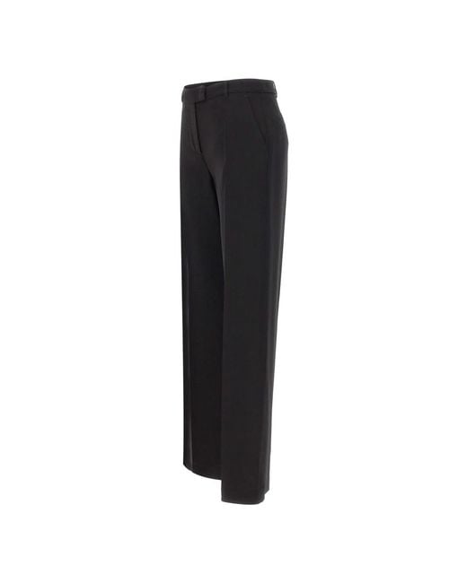 Eleventy Black Straight Trousers