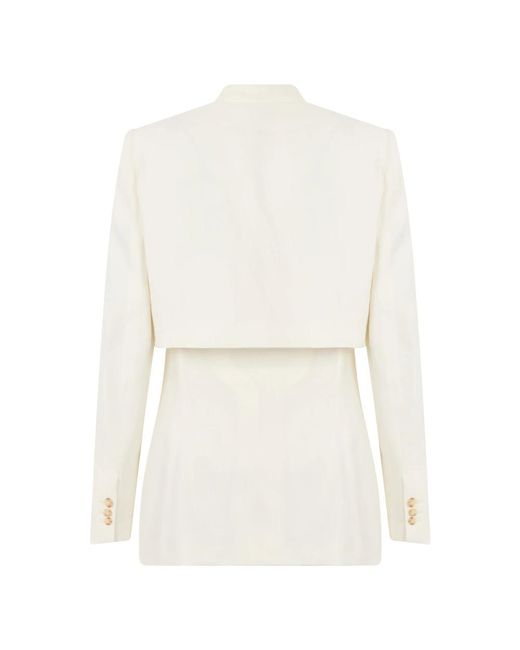 Alberta Ferretti White Blazers