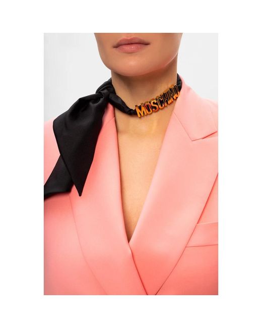 Sciarpa di seta di Moschino in Black