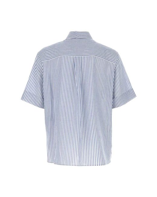 Valentino Garavani Blue Short Sleeve Shirts for men