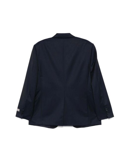 Canali Blue Single Breasted Suits for men