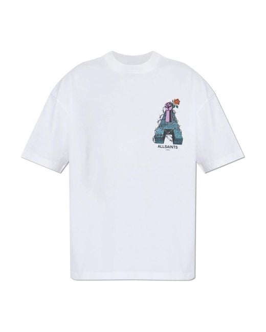 AllSaints T-Shirt Defiance in White für Herren